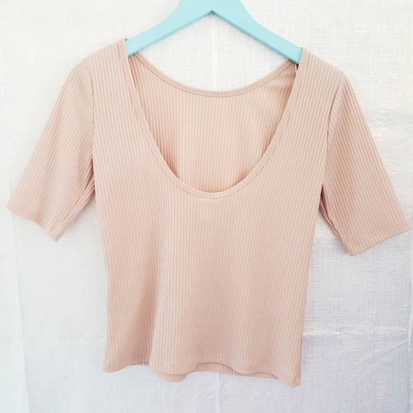 H&M Low Back Ribbed Top - Picture 2 of 3